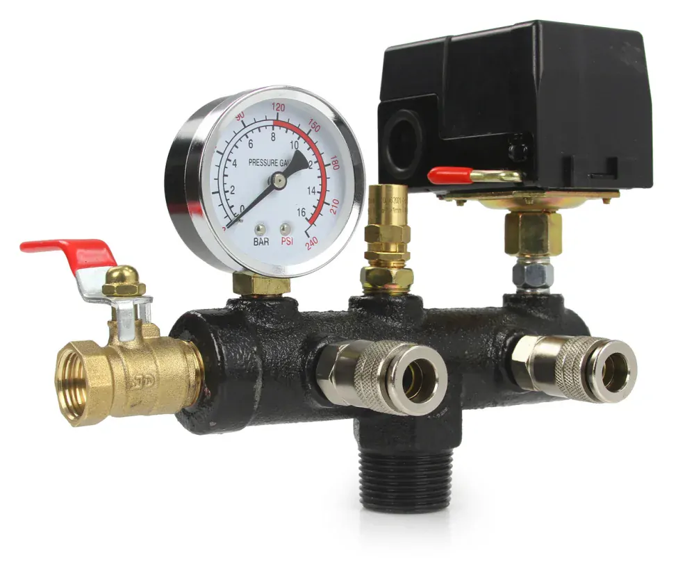 Tlakový spínač s manometrom 6-8 bar 400V - MAR-POL M806986