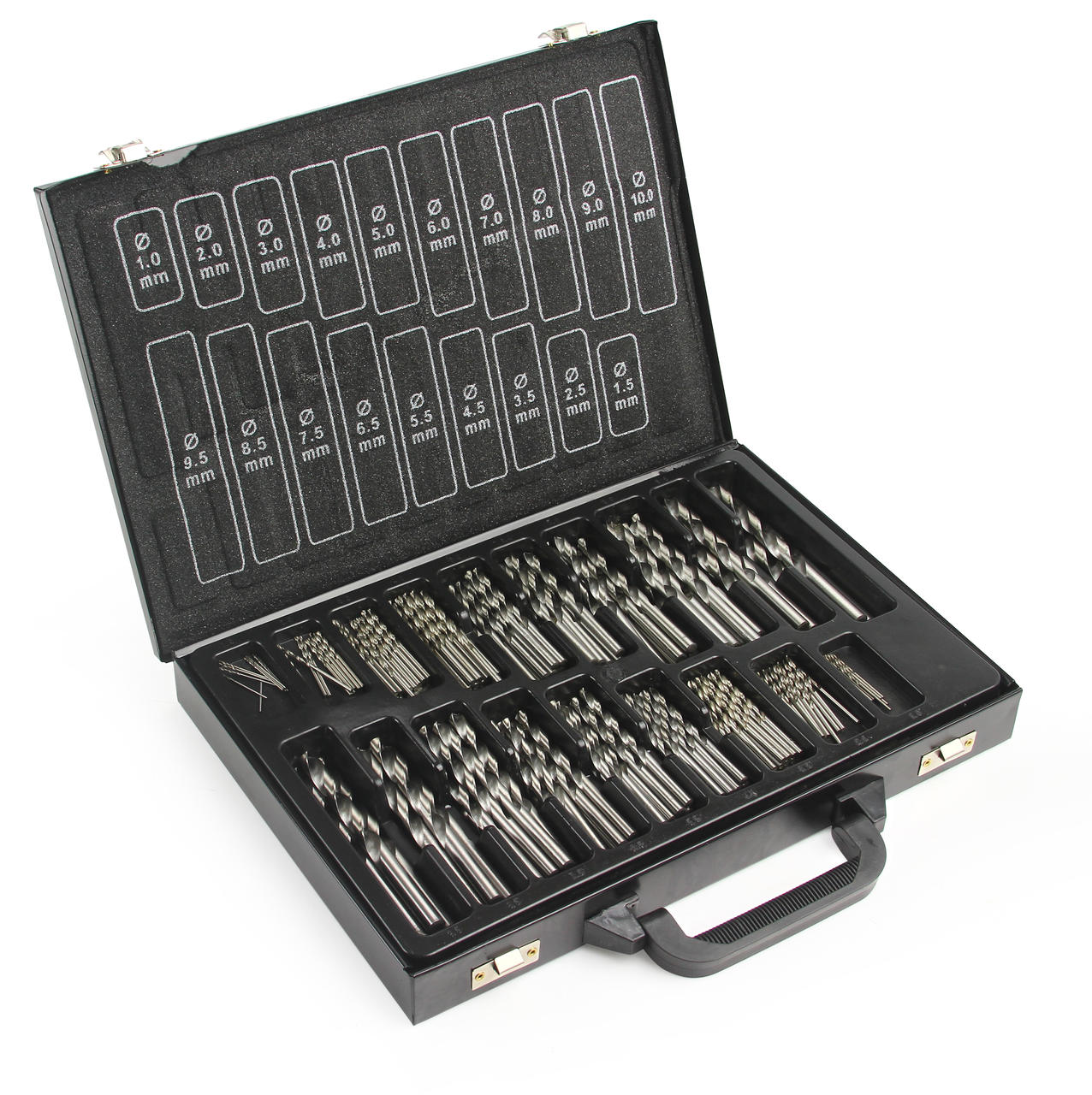 Sada vrtákov HSS do kovu 170ks 1-10mm - CATA M22305C