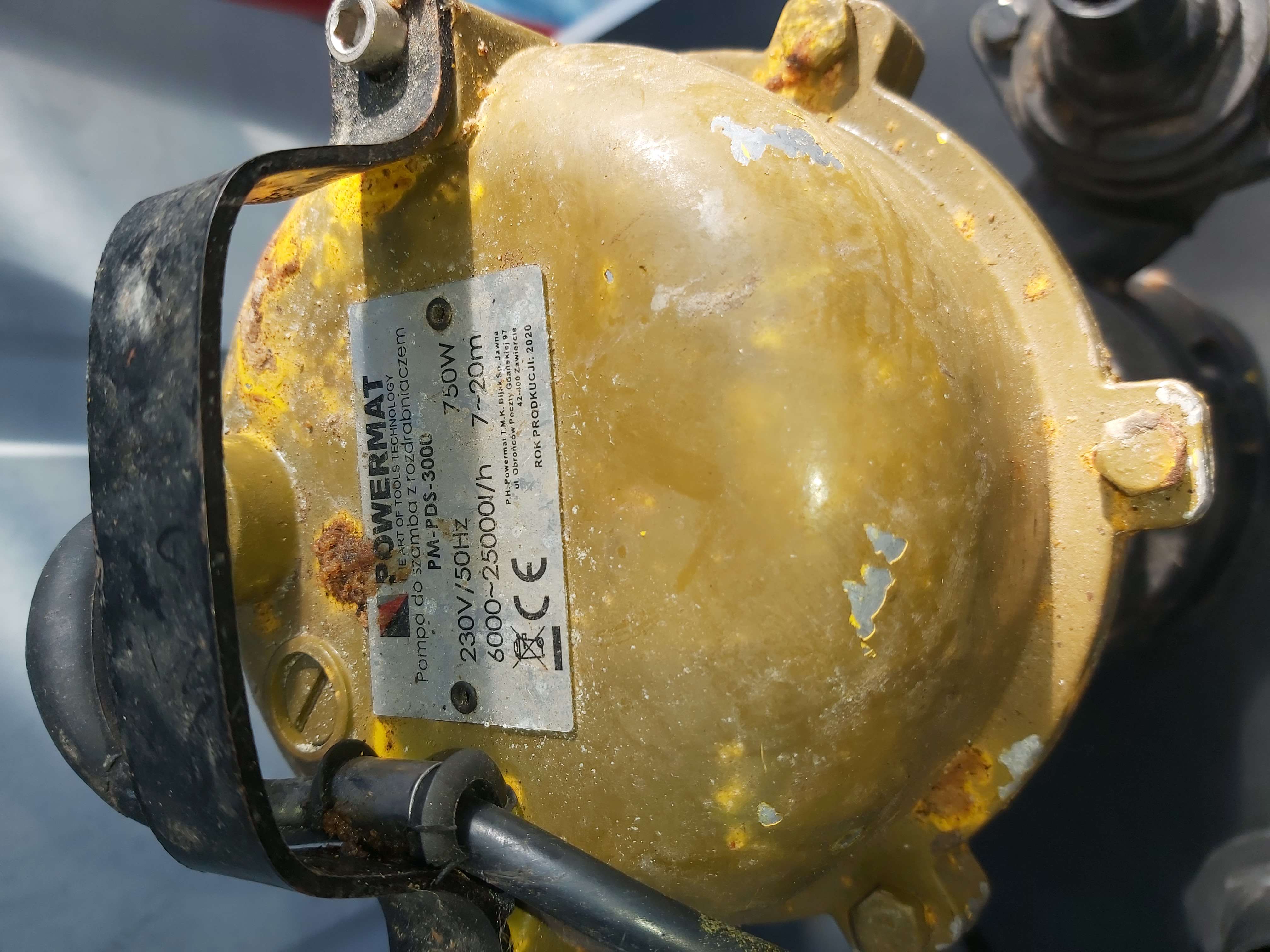 Kalové čerpadlo s drvičom PM-PDS-3000 - POWERMAT, POUŽITÝ