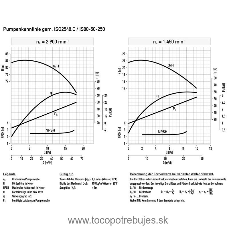 Priemyselné rotačné čerpadlo bez hnacieho motora WPI-IS80-50-250, ROTEK - PUM276