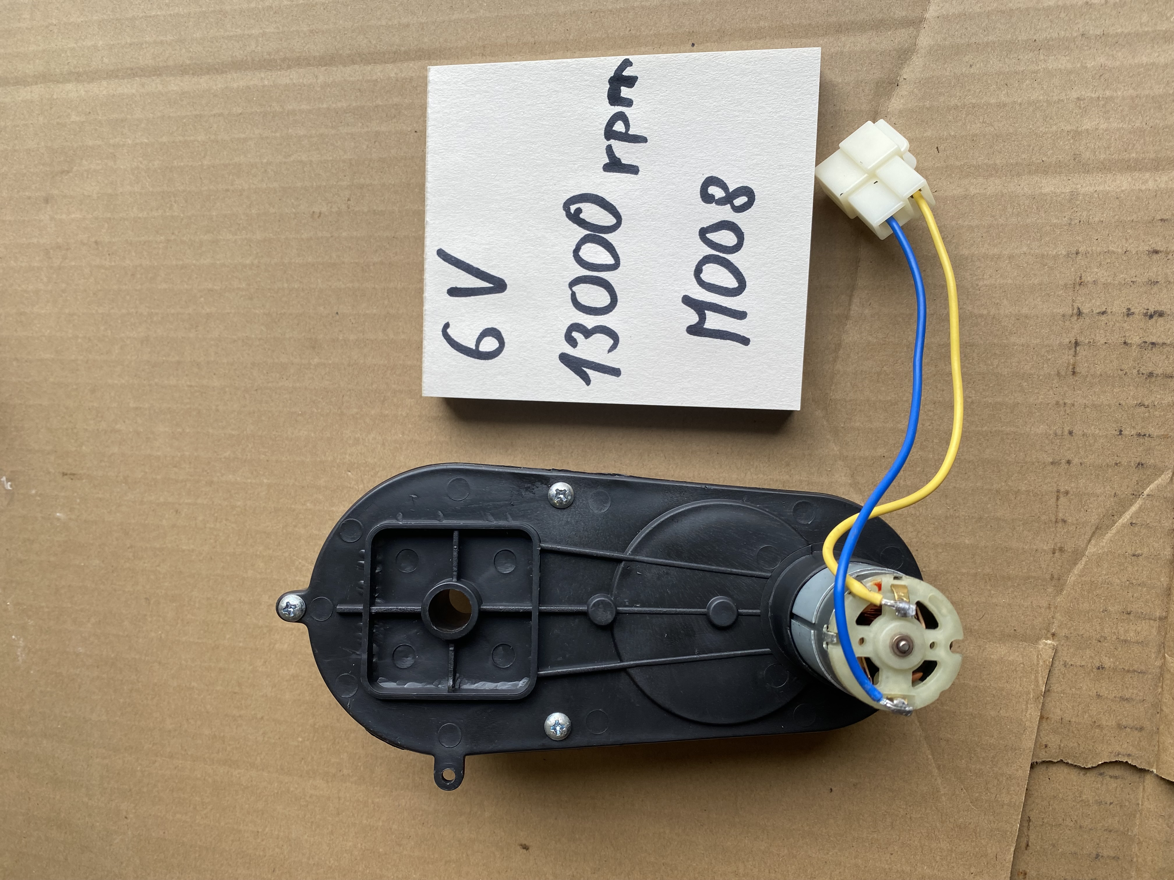 Motor s prevodovkou 6V 13000rpm - použitý