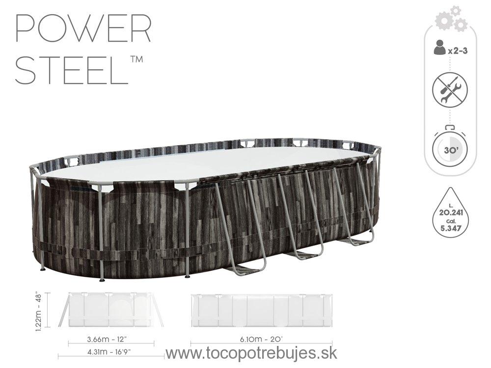 Bestway  Power Steel 610x366x122 cm 5611R
