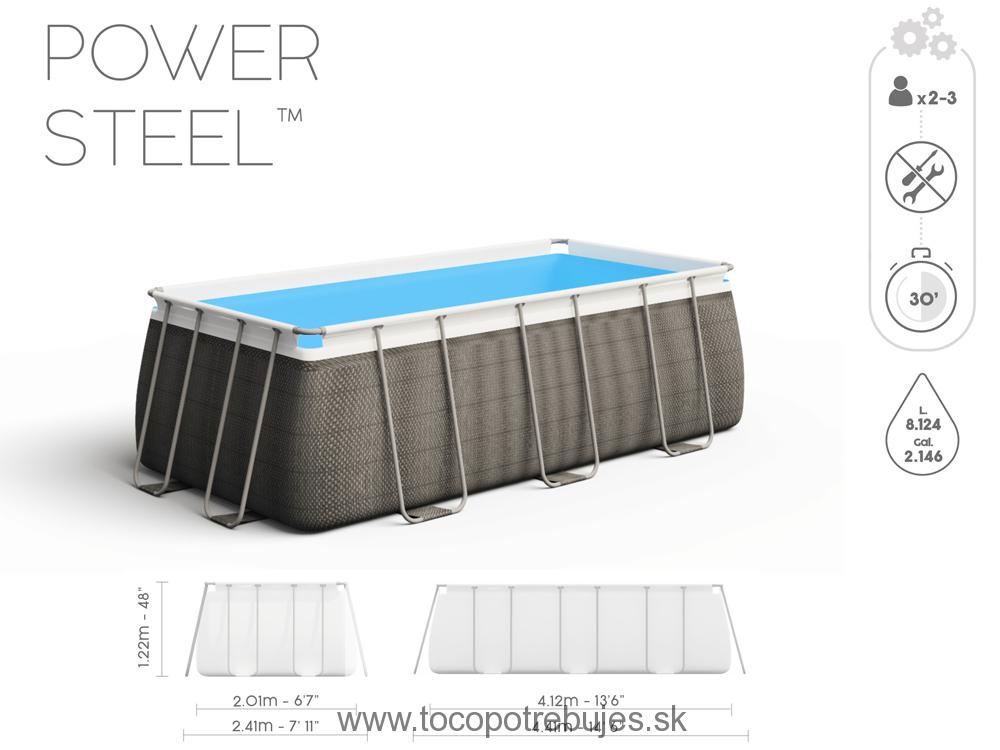 Bestway Power Steel 412 x 201 x 122 cm 56722