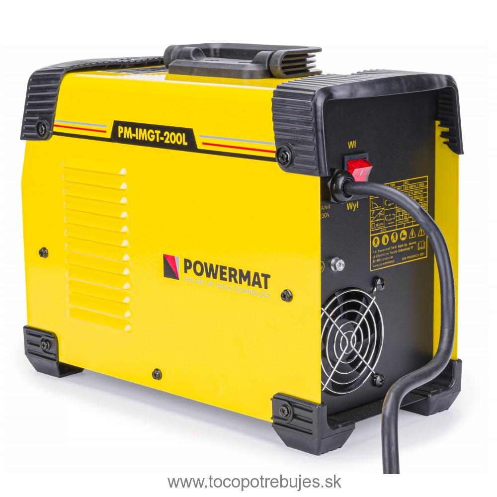 Invertorová zváračka MIG/MAG MMA TIG 200A PM-IMGT-200L - POWERMAT
