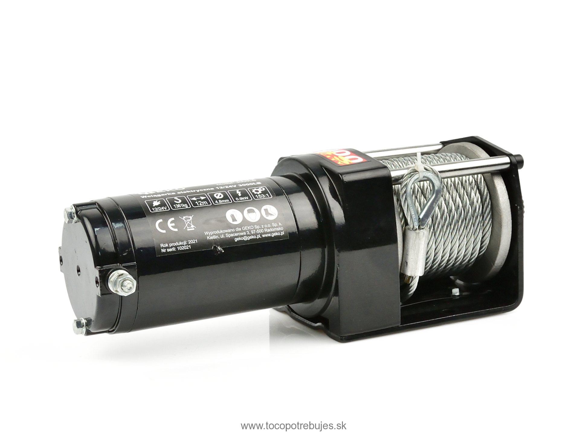 Elektrický navijak 12V 1361 Kg (3000LB) - GEKO G81703
