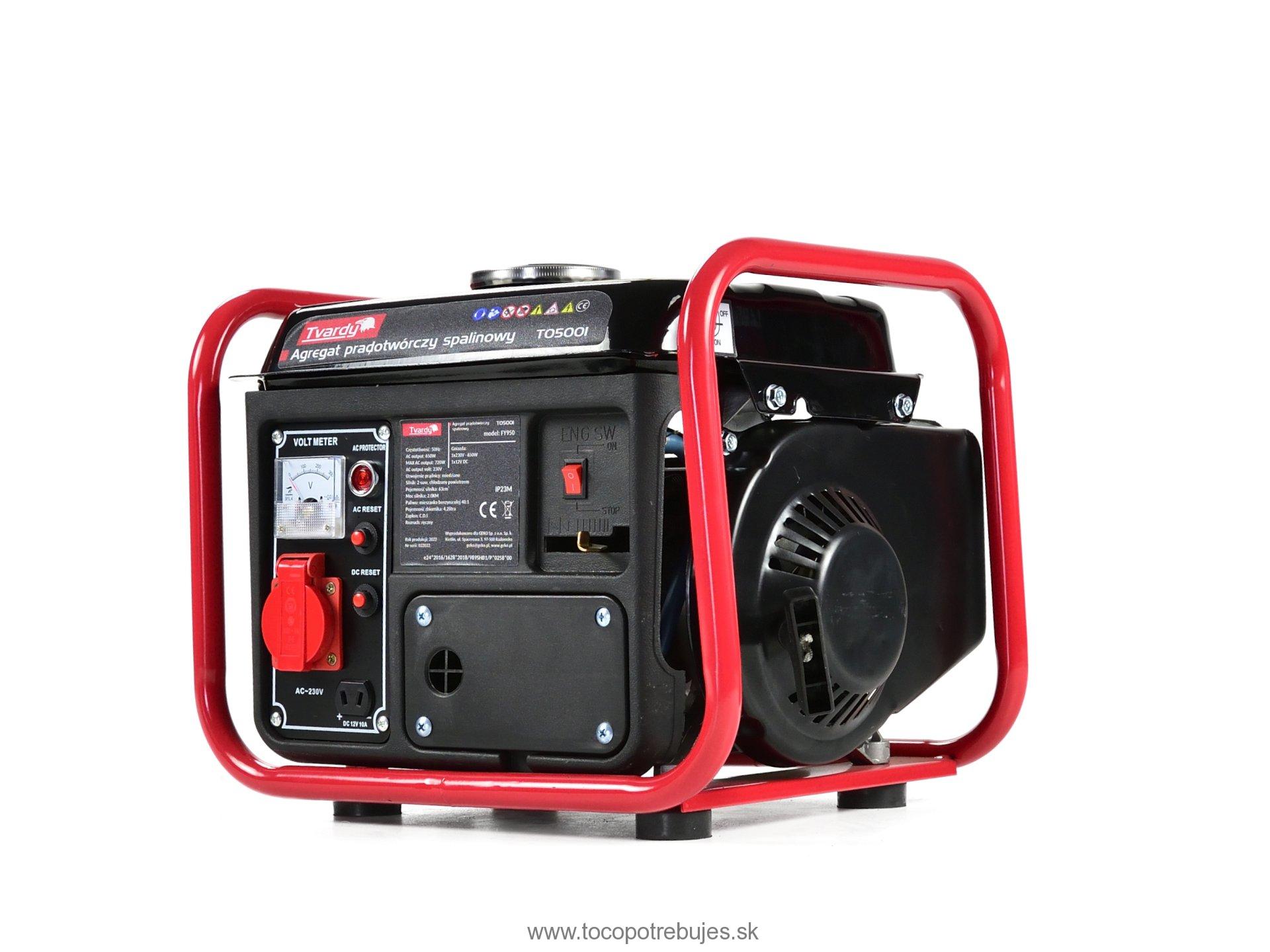 Elektrocentrála 2HP 720W - Tvardy T05001