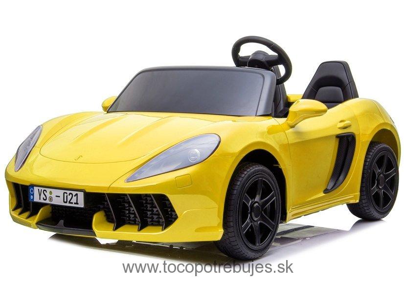 LeanToys Elektrické autíčko YSA021A, žltá lakované