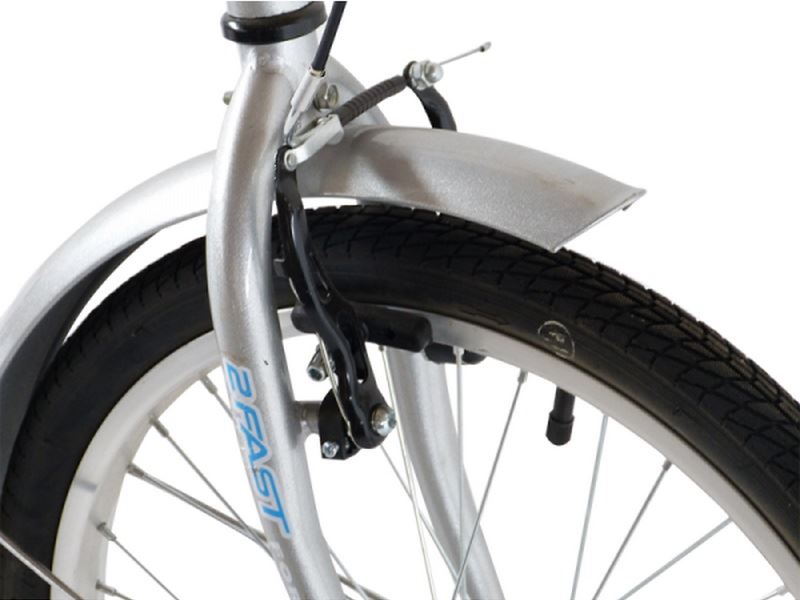 Skladací bicykel 2FAST4U 20" strieborný