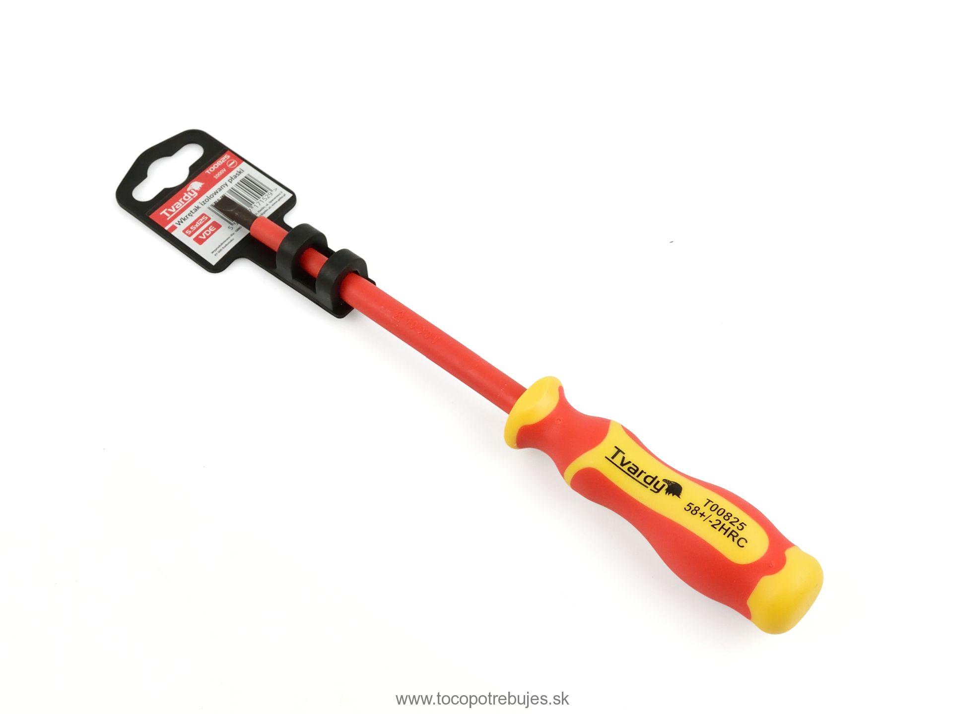 Izolovaný plochý skrutkovač 5,5x125 VDE - Tvardy T00825
