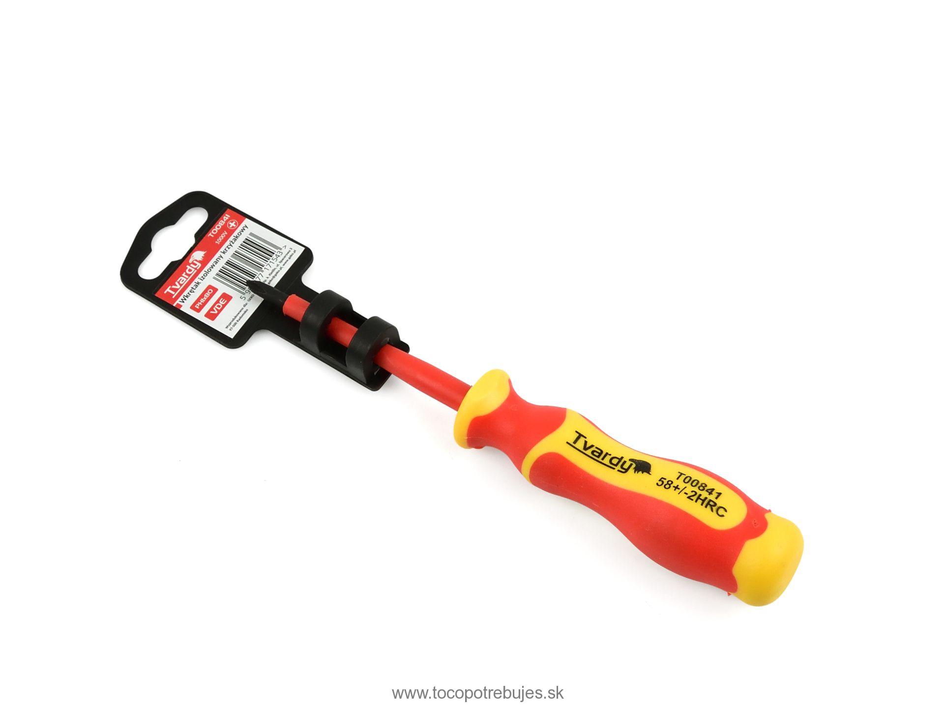 Izolovaný krížový skrutkovač PH1x80 VDE - Tvardy T00841