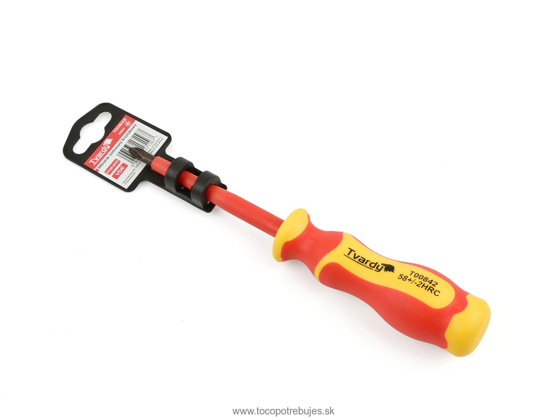 Izolovaný krížový skrutkovač PH2x100 VDE - Tvardy T00842