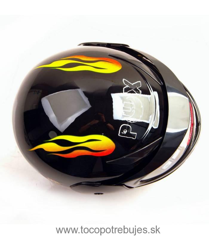 Moto prilba Sunway Kids Integral PHX Čierná