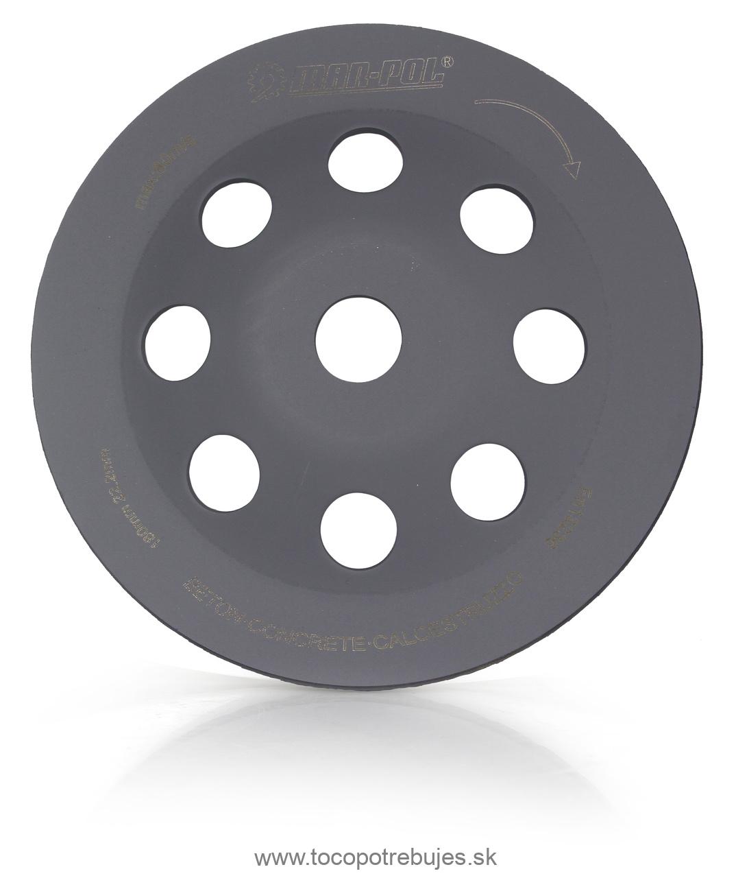 Brúsny diamantový kotúč 180 mm x 22.2 mm x 5 mm TURBO - MAR-POL M08786