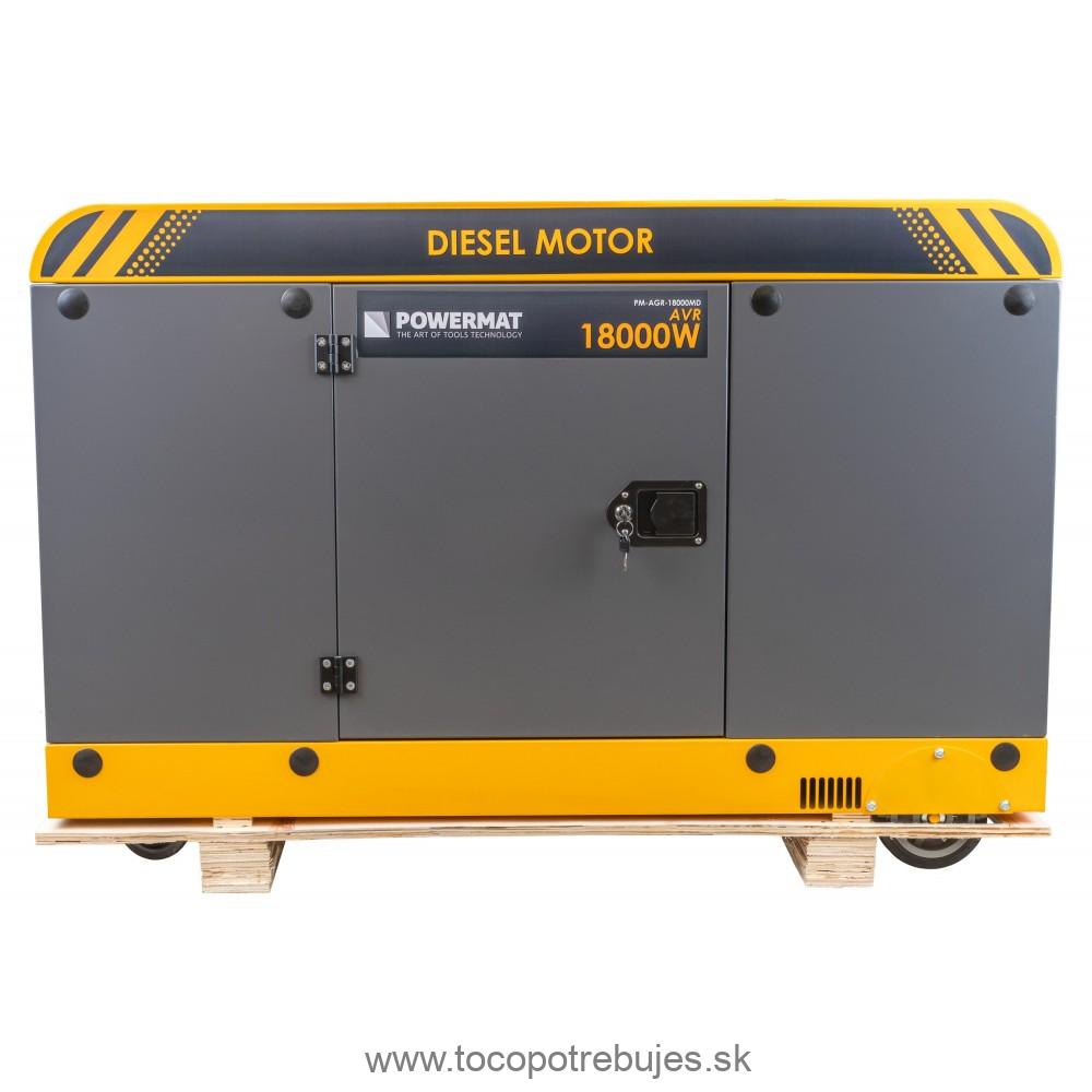 Dieselová elektrocentrála PM-AGR-18000MD s AVR - POWERMAT 