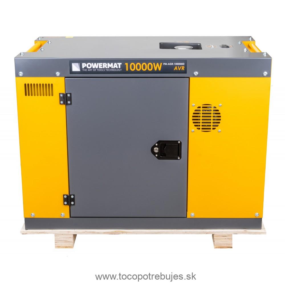 Dieselová elektrocentrála PM-AGR-10000MD s AVR + ATS - POWERMAT 