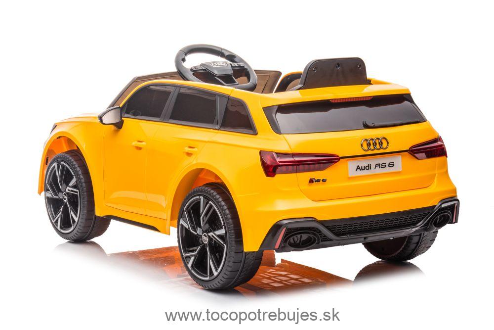 LeanToys Elektrické autíčko Audi RS6, žltá