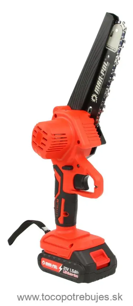Akumulátorová reťazová píla 21V 1500mAh Li-Ion - MAR-POL M66164