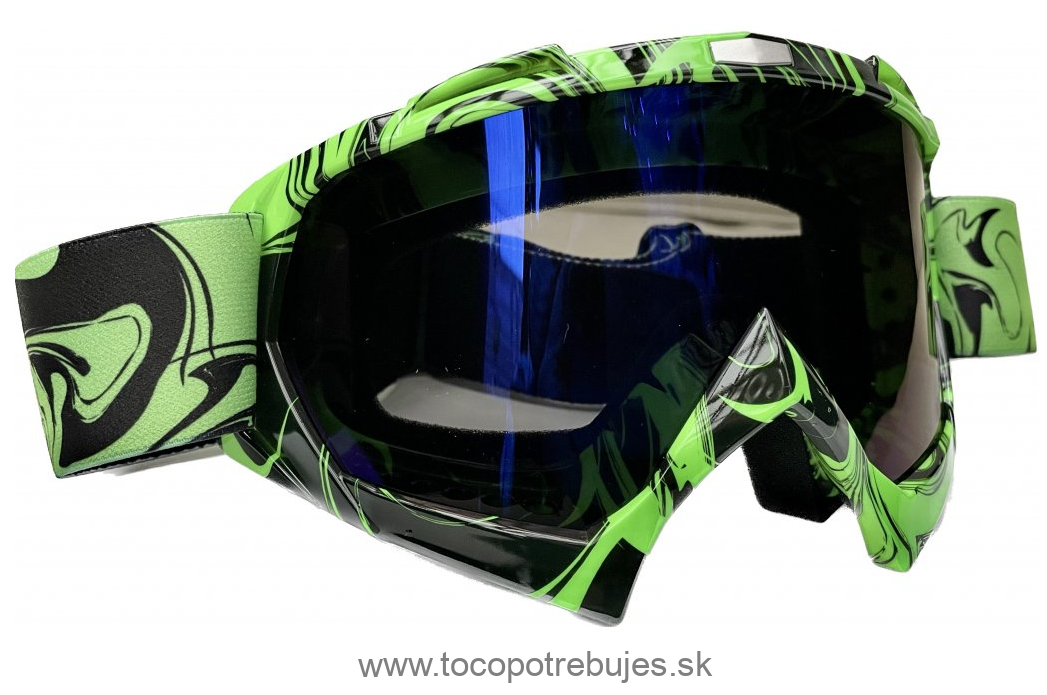 Motokrosové okuliare Cross/MTB, modro-fialová