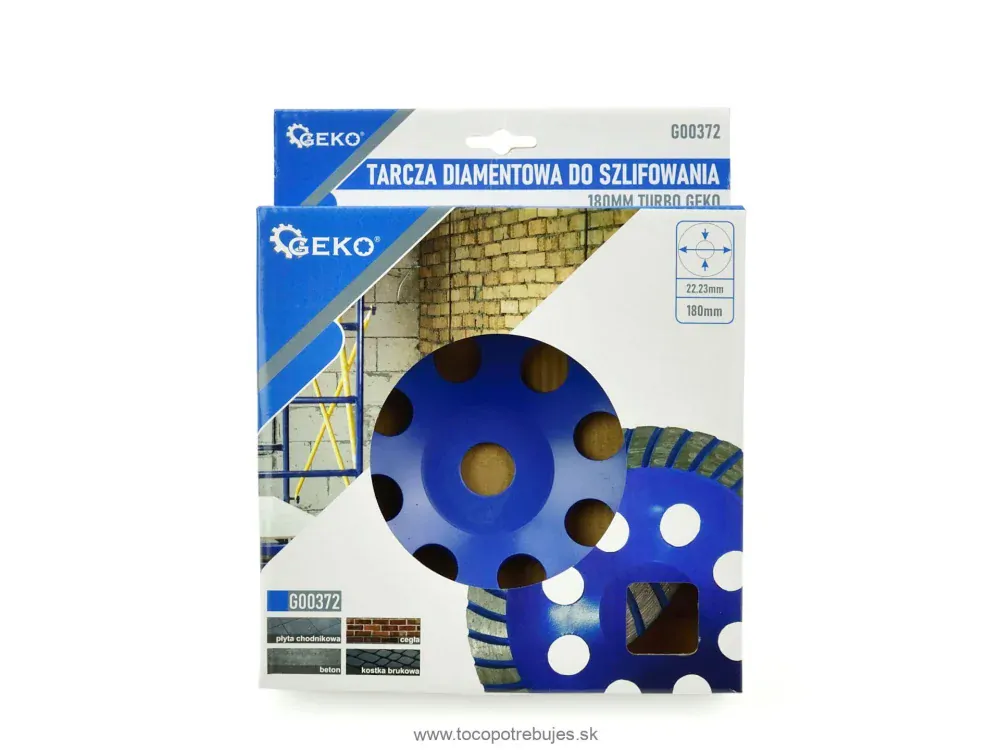 Kotúč diamantový do brúsky 180mm - GEKO G00372