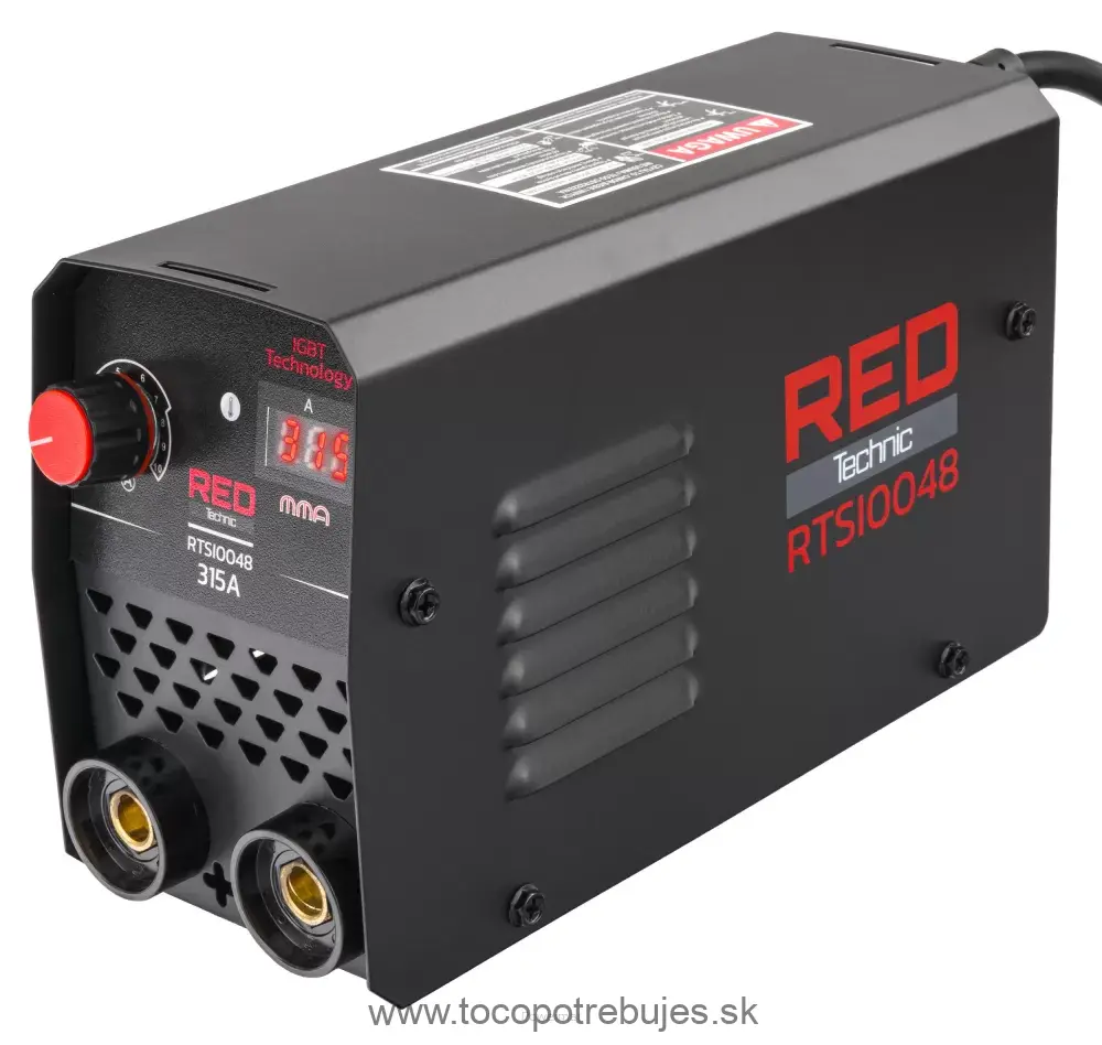 Invertorová zváračka RED TECHNIC RTSI0048 LCD MMA 315A IGBT