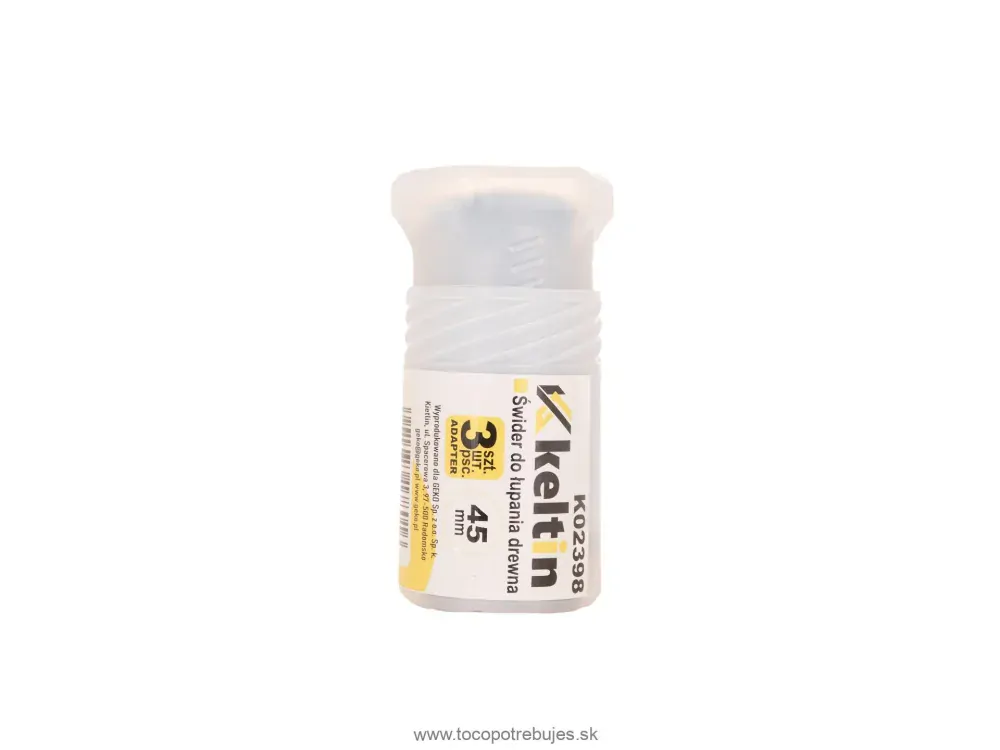 Štiepací tŕň - kužeľ na drevo 45mm, 3x adaptér - Keltin K02398 
