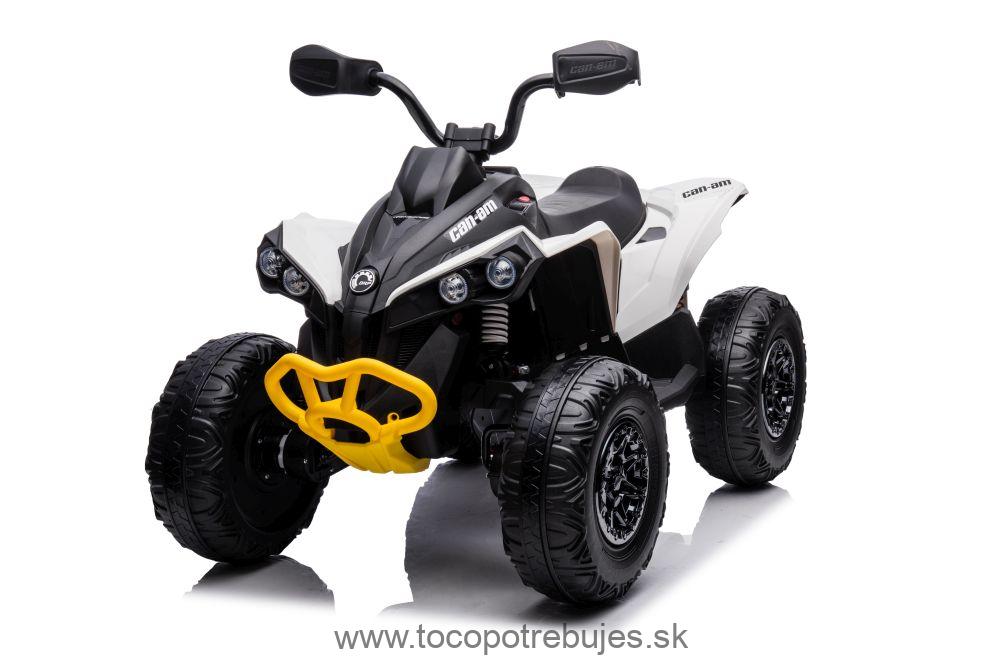 LeanToys Elektrická štvorkolka Can-Am 4x4, biela