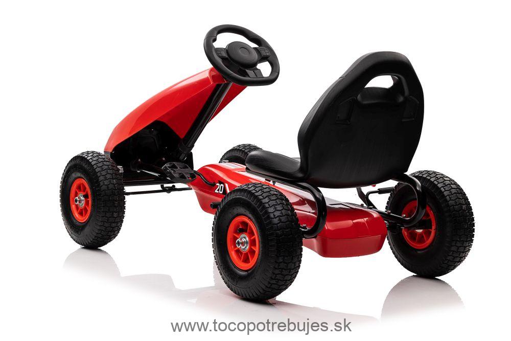 LeanToys L11908 Gokart šlapacia kára G208 - červená