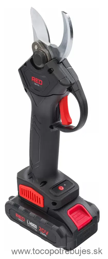 Akumulátorové záhradné nožnice na konáre 20V - RED TECHNIC RTSA0063