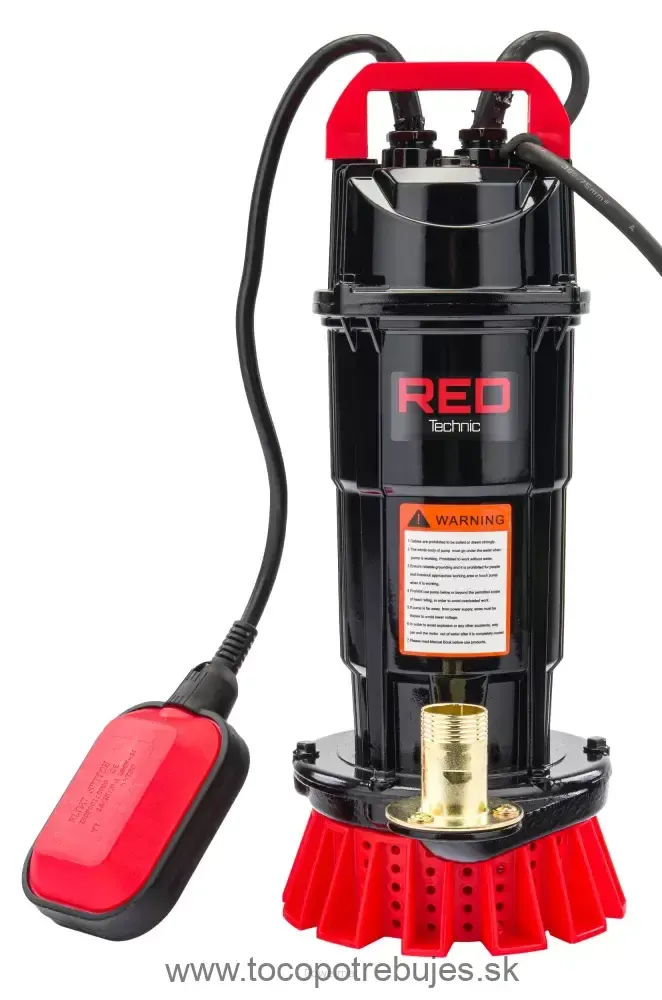 Ponorné čerpadlo s plavákom 1" 8000 l/h - RED TECHNIC RTPDW0073