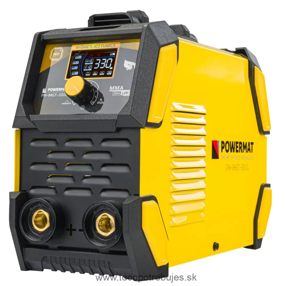 Invertorová zváračka LCD MMA PULSE TIG-LIFT 330A IGBT - POWERMAT PM-IMGT-330L