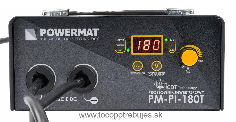 Autonabíjačka so štartérom 12V/24, 180A - POWERMAT PM-PI-180T