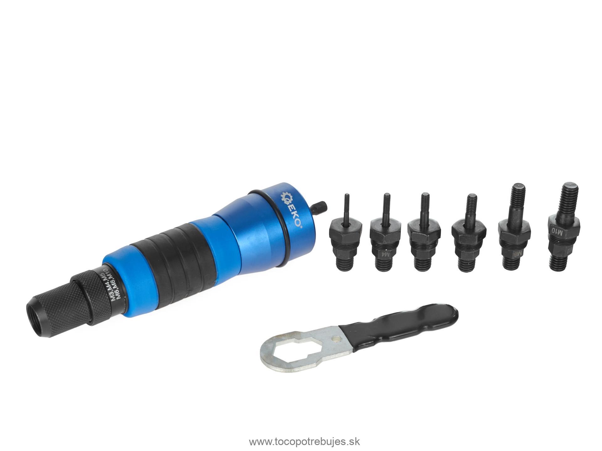 Nitovací adaptér na vŕtačku M3-M10 - GEKO G01359