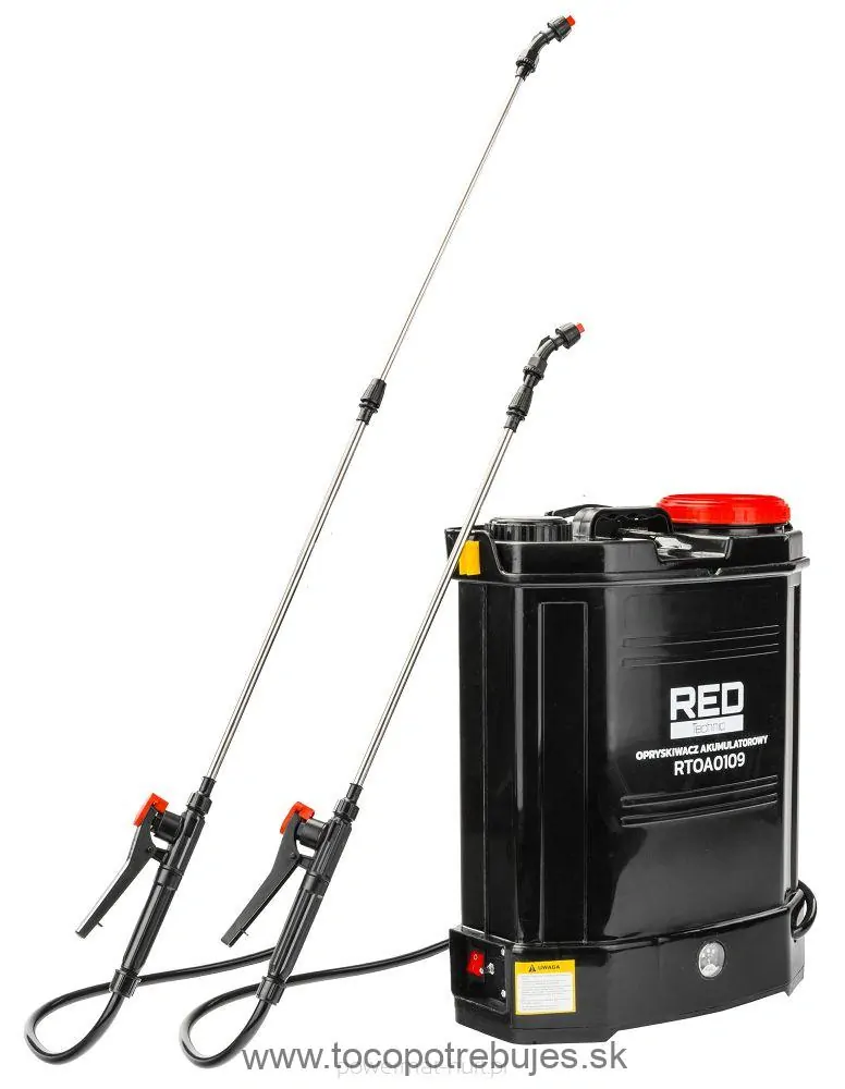 Akumulátorový postrekovač 16L - RED TECHNIC RTOA0109