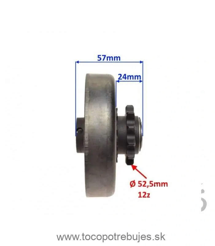 Spojka kompletná pre motor Lifan - 12zb (pre reťaz 08A-1)