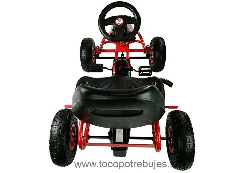LeanToys Gokart HP003D - nafukovacie kolesá - čierna