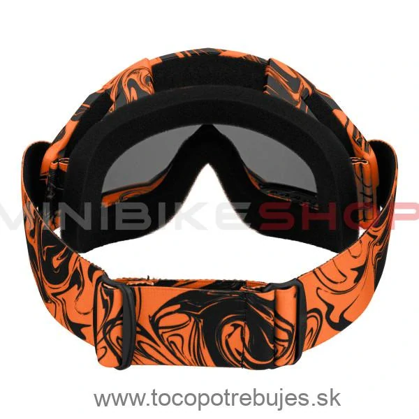 Oranžové Cross/MTB okuliare - biele sklo
