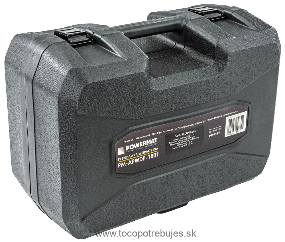 Vibračná prísavka na obklady a dlažbu, 21V PM-APWDP-180T - POWERMAT