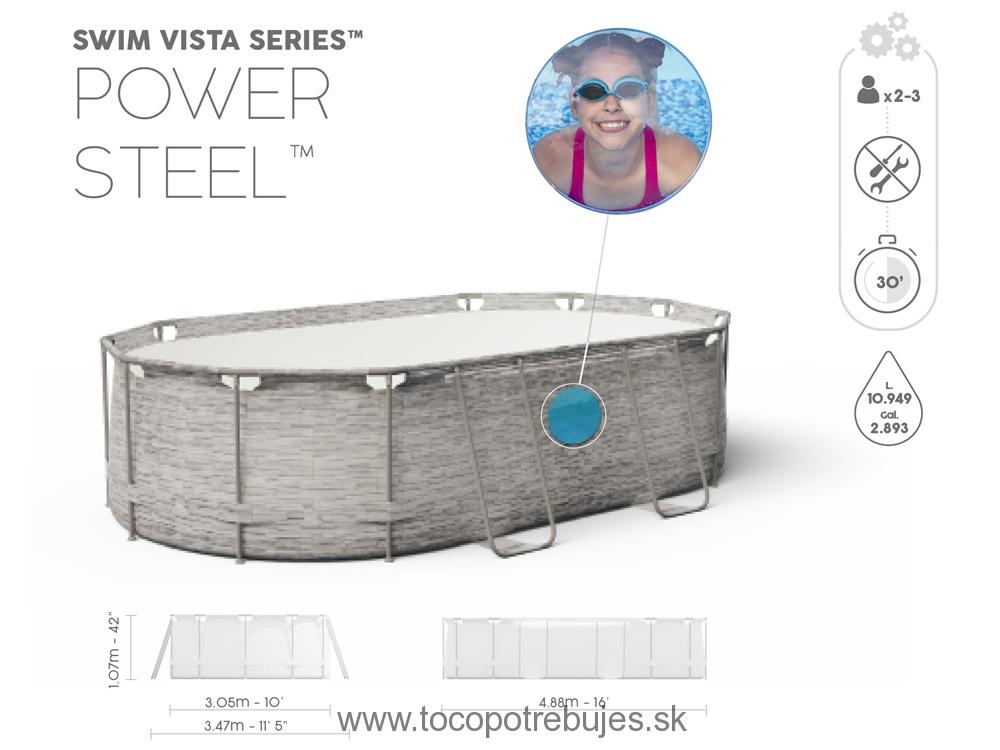 Bestway 56946 Power Steel Swim VISTA II. 488 x 305 x 107 cm