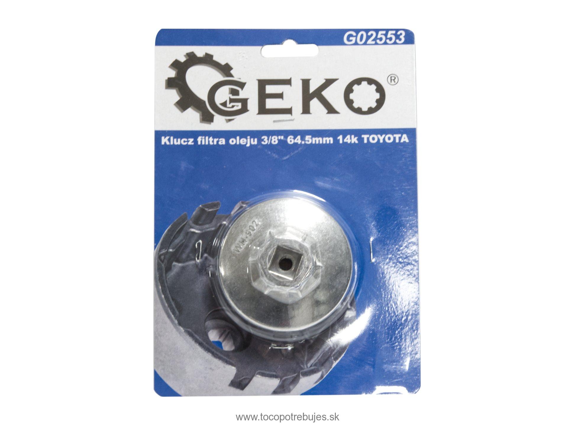 Kľúč na demontáž olejových filtrov 3/8“ 64,5mm Toyota - GEKO G02553