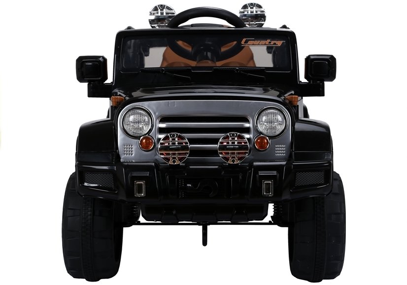 LeanToys Elektrické autíčko JEEP JJ245 - čierny, 2x45W, predné LED svetlá, MP3, 2.4GHz DO