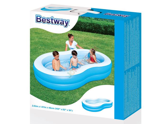 Bestway 54117 nafukovací bazén 262 x 157 x 46 cm