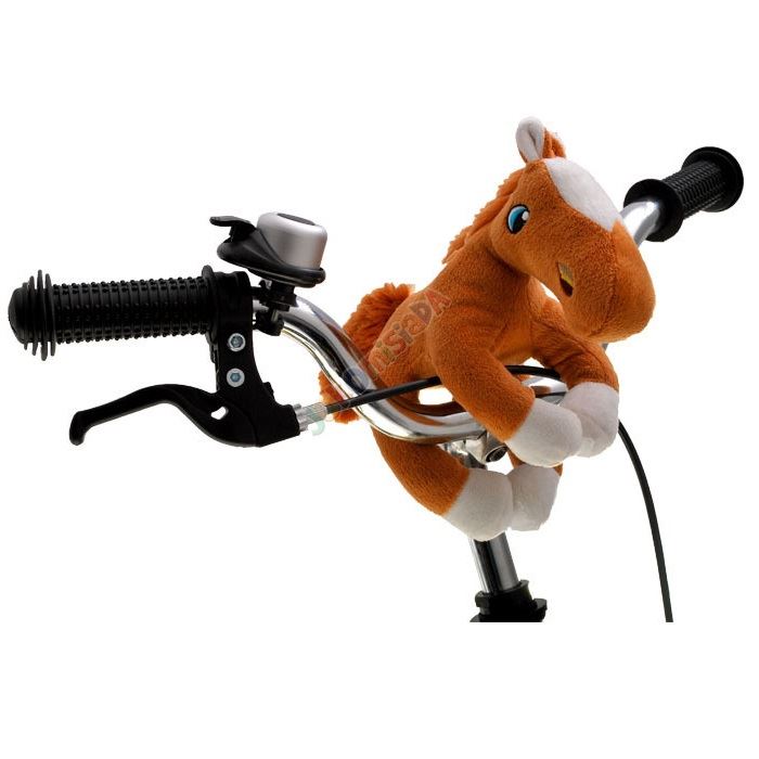 Odrážací a klasický bicykel 12" , Pony 6v1 + Maskot , modrý
