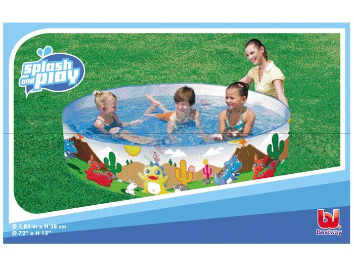 Bestway 55022 bazén s pevnou stenou DINO 183 x 38 cm