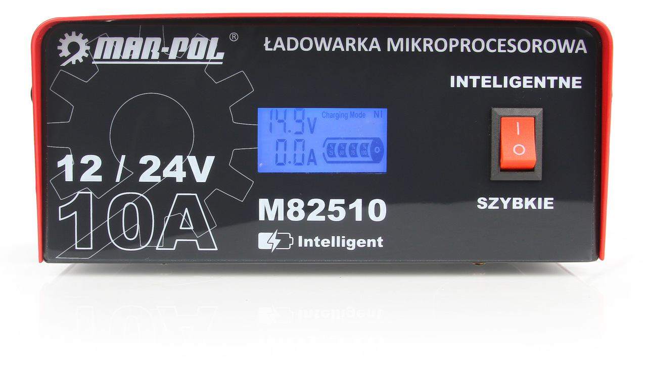 Mikroprocesorová nabíjačka 12V / 24V 10A - MAR-POL M82510