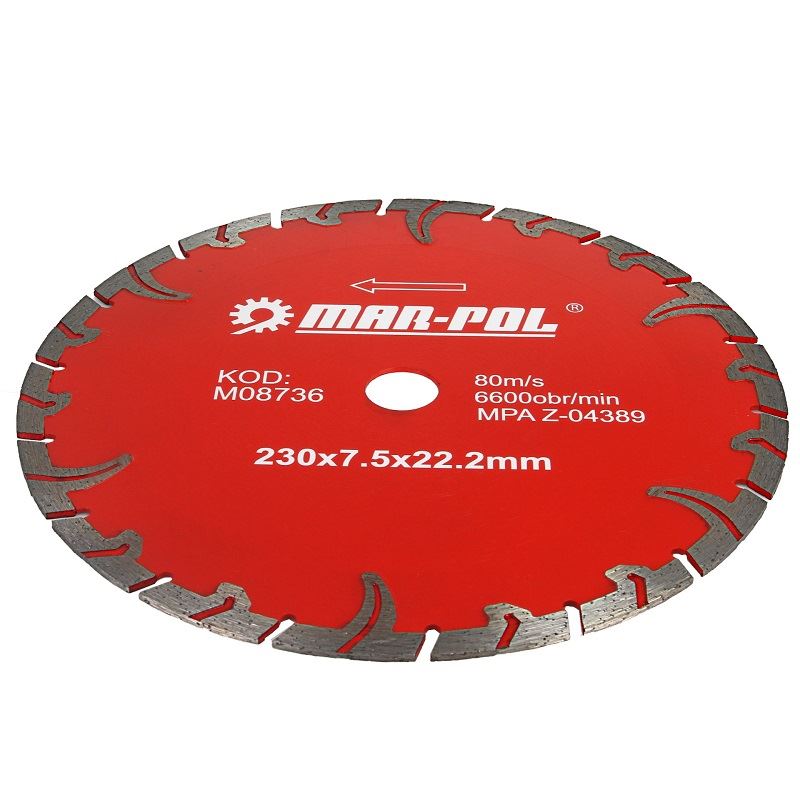 Diamantový kotúč na betón 230x7.5x22,2 - MAR-POL M08736
