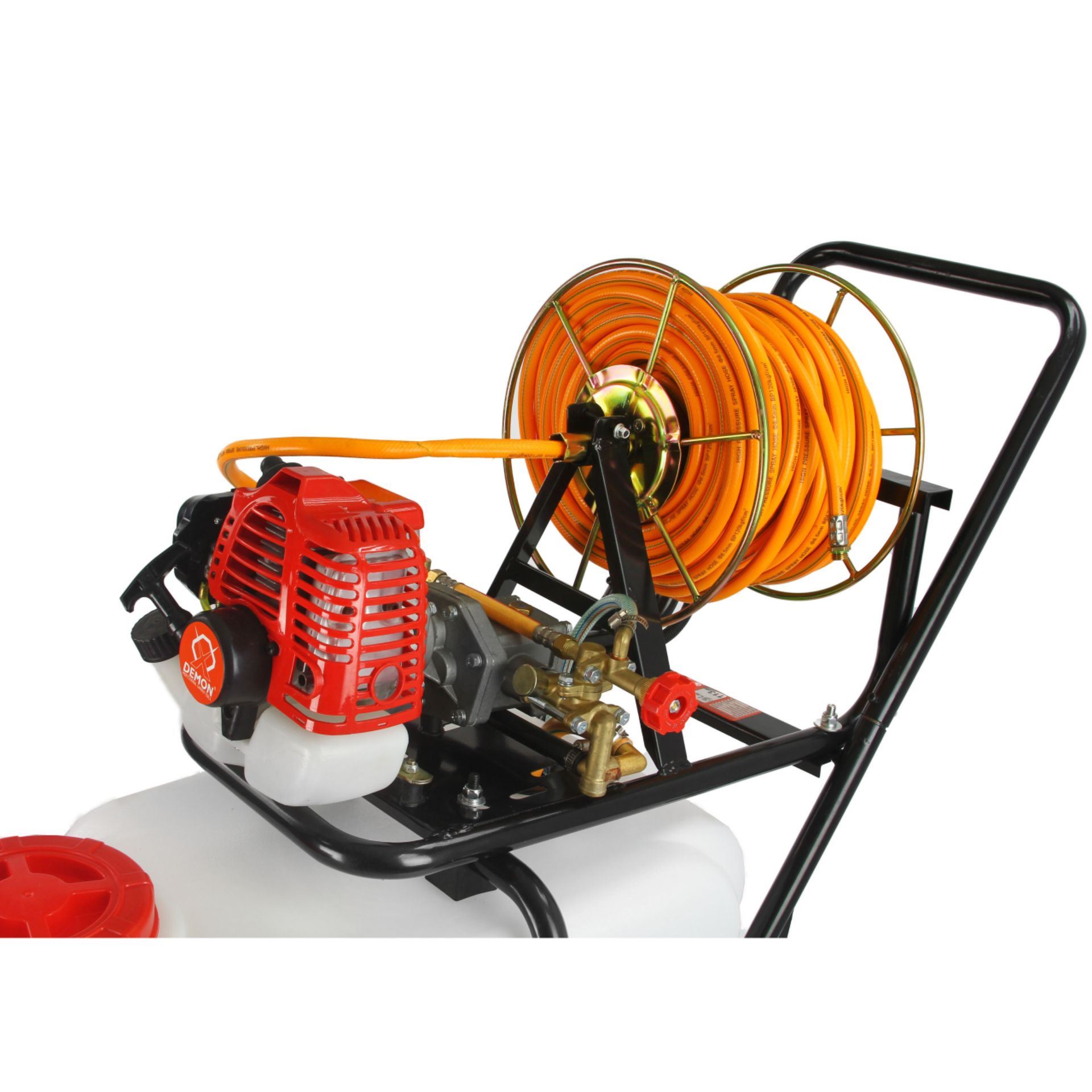 Motorový benzínový postrekovač 50L s kolieskami - DEMON M83222