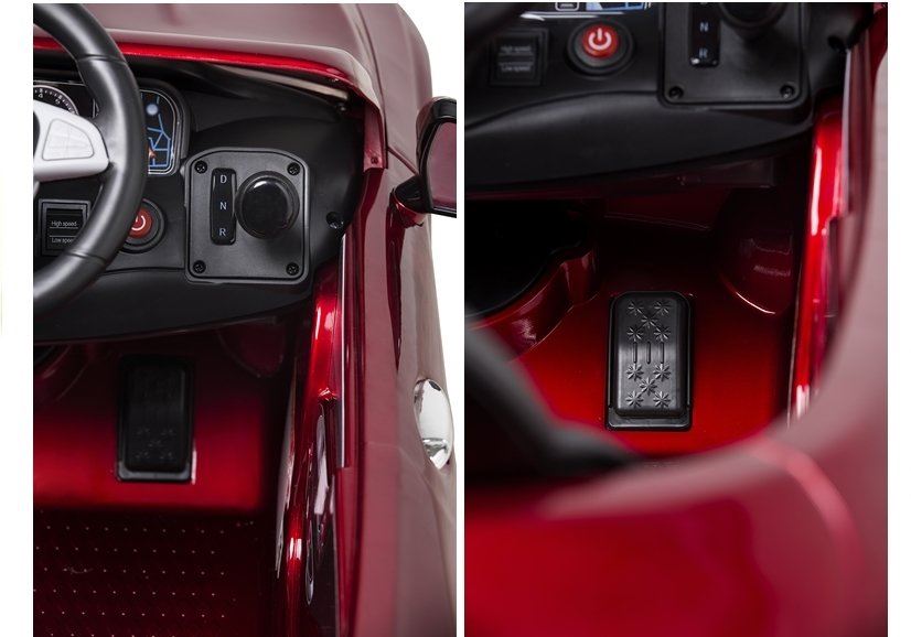 LeanToys elektrické autíčko L3966, Mercedes S63 červené lakované