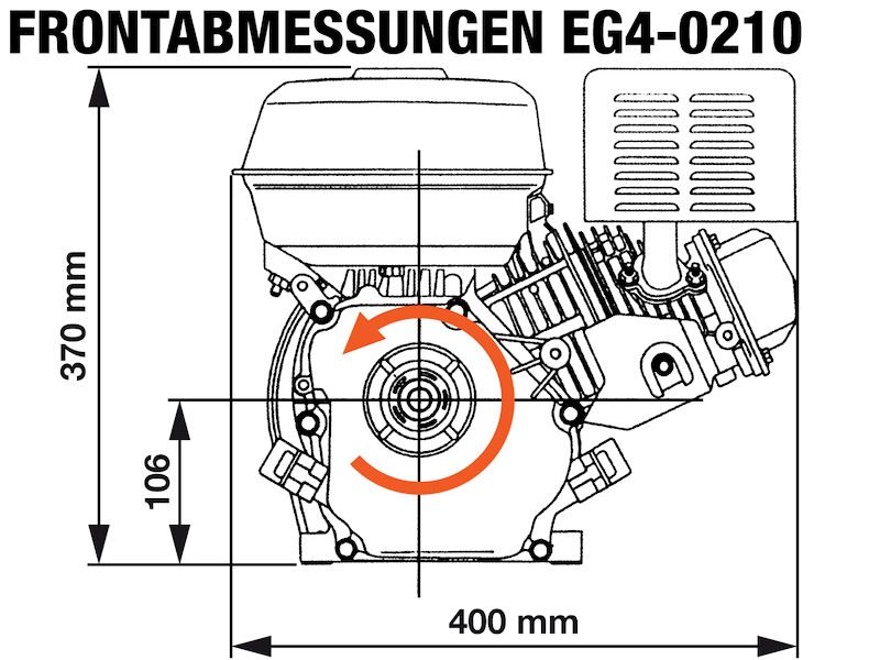 ROTEK Benzínový motor EG4-0210-5H-TP19x72-V1 MOT183