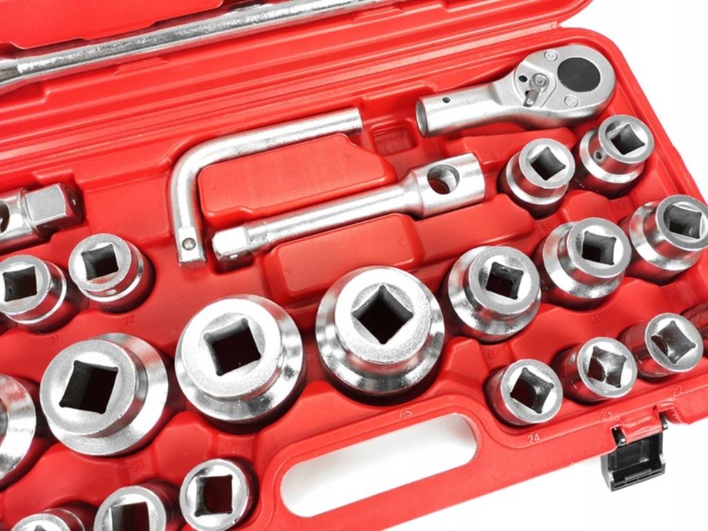 ZÁSUVNÉ KĽÚČE 26PCS 3/4 "& 1" 21-65mm 12-bodové