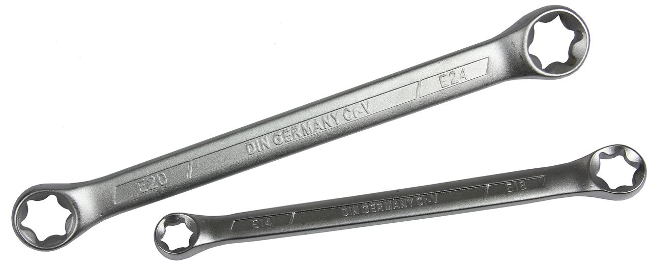 Kľúče očko torxové nástenné 4ks 6 - 24mm - MAR- POL M58164P